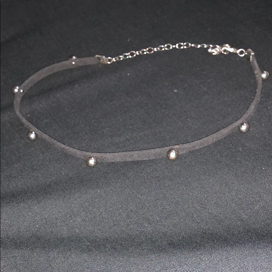 Black Goth Studded Choker 5$